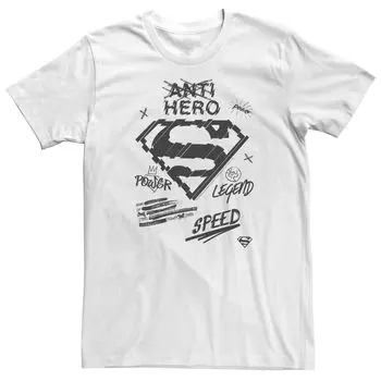 Мужская футболка с логотипом DC Comics Superman и рисунком на груди Licensed Character