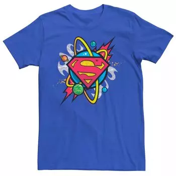 Мужская футболка с логотипом DC Comics Superman Planet и рисунком на груди Licensed Character