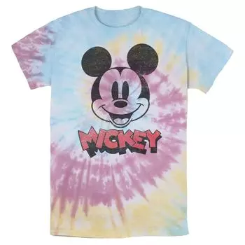Мужская футболка с логотипом Disney Mickey And Friends Mickey и большим лицом Licensed Character