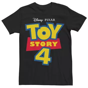 Мужская футболка с логотипом Disney/Pixar «История игрушек 4» Licensed Character, черный