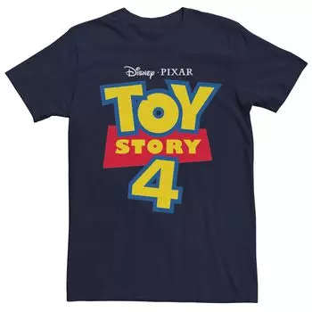 Мужская футболка с логотипом Disney/Pixar «История игрушек 4», Синяя Licensed Character, синий