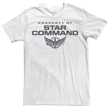 Мужская футболка с логотипом Disney/Pixar Lightyear Property Of Star Command Licensed Character
