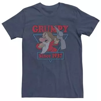 Мужская футболка с логотипом Disney Snow White Grumpy с 1937 года Licensed Character
