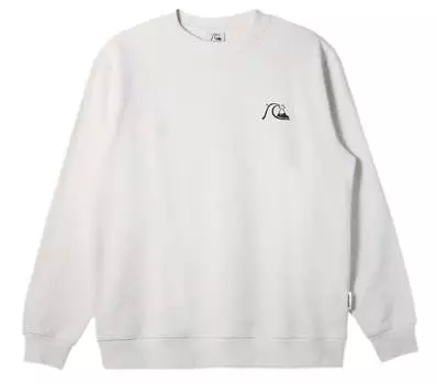 Мужская футболка с логотипом Dna Bubble Crew в винтажном белом цвете Quiksilver