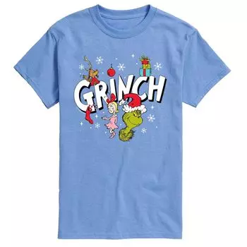 Мужская футболка с логотипом Dr. Seuss Grinch Group Licensed Character