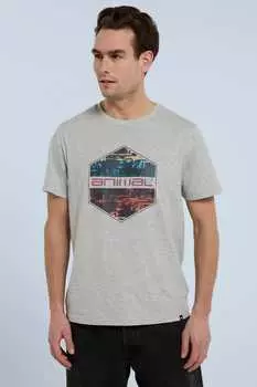 Мужская футболка с логотипом Джейкоба Animal, серый