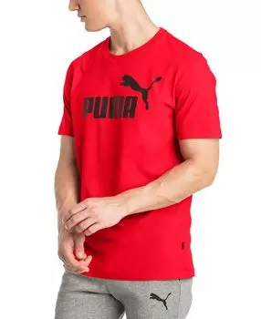 Мужская футболка с логотипом essential Puma, красный