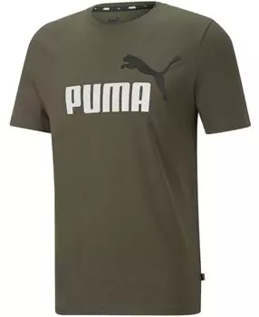 Мужская футболка с логотипом essential Puma, зеленый