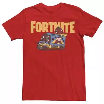 Мужская футболка с логотипом Fortnite Petes Pizza Fortnite Truck Licensed Character