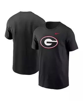 Мужская футболка с логотипом Georgia Bulldogs Primetime Evergreen Nike, черный