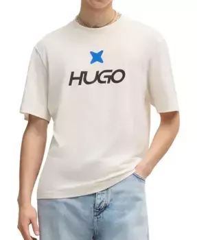 Мужская футболка с логотипом Graphic Hugo Boss, белый