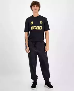 Мужская футболка с логотипом Graphic Hugo Boss, черный