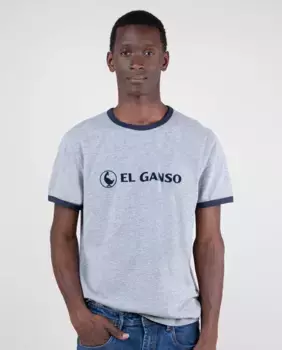 Мужская футболка с логотипом гуся с короткими рукавами El Ganso, серый