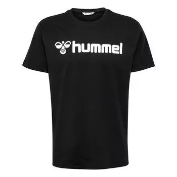 Мужская футболка с логотипом Hmlgo 2.0 из органического хлопка для мультиспорта HUMMEL, цвет schwarz