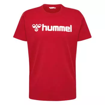 Мужская футболка с логотипом Hmlgo 2.0 из органического хлопка для мультиспорта HUMMEL, цвет rosa