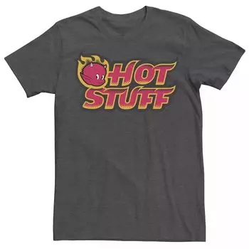 Мужская футболка с логотипом Hot Stuff Head Shot Licensed Character