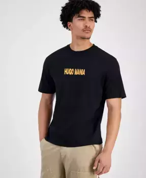 Мужская футболка с логотипом Hugo Mania Hugo Boss, черный