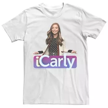 Мужская футболка с логотипом и фотографией iCarly Title Licensed Character