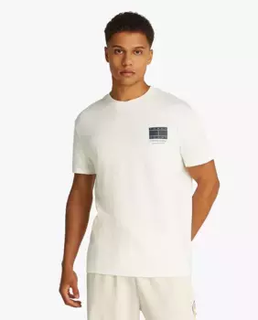 Мужская футболка с логотипом и классическим кроем Tommy Jeans, белый
