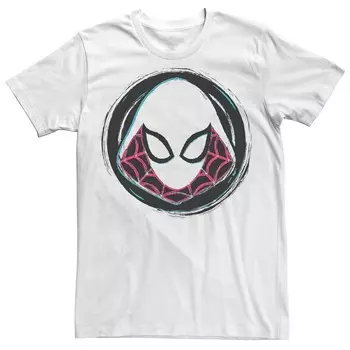 Мужская футболка с логотипом и маской Marvel Spider-Gwen Licensed Character, белый