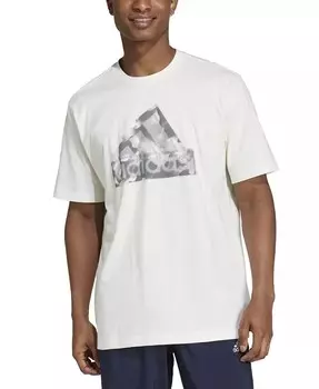 Мужская футболка с логотипом Icon adidas, белый