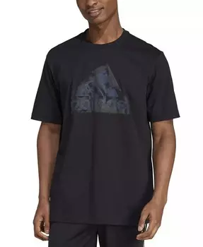 Мужская футболка с логотипом Icon adidas, черный