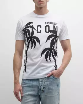 Мужская футболка с логотипом Icon Palms Dsquared2