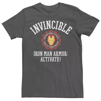 Мужская футболка с логотипом Iron Man Armor Activate Chest Marvel