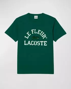 Мужская футболка с логотипом из коллекции x le FLEUR Lacoste, цвет White