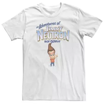 Мужская футболка с логотипом Jimmy Neutron Title Licensed Character