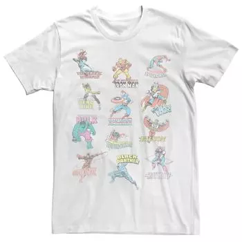 Мужская футболка с логотипом команды Marvel Avengers Licensed Character, белый