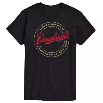 Мужская футболка с логотипом Leinenkugel Licensed Character, черный