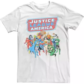 Мужская футболка с логотипом Лиги справедливости All Justice Licensed Character