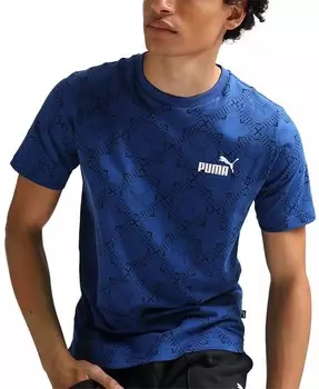 Мужская футболка с логотипом Logomania Allover Puma, синий