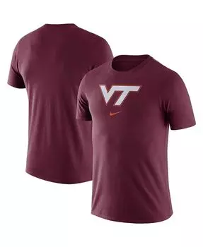 Мужская футболка с логотипом maroon virginia tech hokies essential Nike