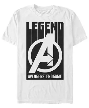 Мужская футболка с логотипом Marvel Avengers Endgame Legend, с коротким рукавом Fifth Sun, белый