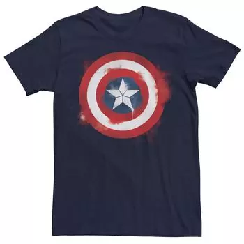 Мужская футболка с логотипом Marvel Avengers: Endgame Captain America Shield Licensed Character