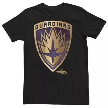 Мужская футболка с логотипом Marvel Guardians Of The Galaxy Space Shield Licensed Character