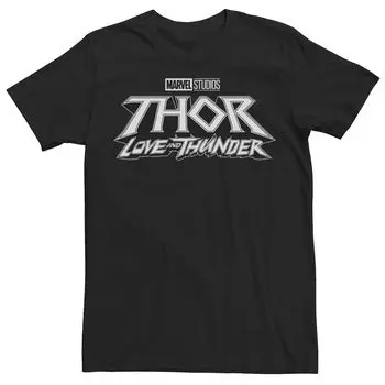 Мужская футболка с логотипом Marvel Thor Love And Thunder Dark Licensed Character