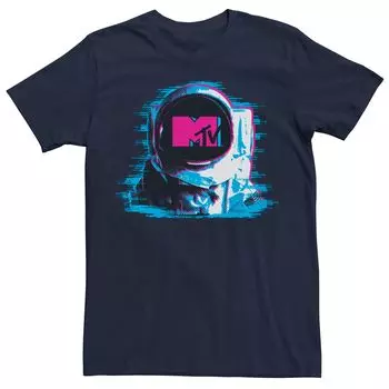 Мужская футболка с логотипом MTV Astronaut Static Tech и шлемом Licensed Character