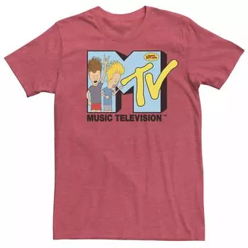 Мужская футболка с логотипом MTV Beavis And Butthead Head Banging и короткими рукавами Licensed Character