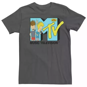 Мужская футболка с логотипом MTV Beavis And Butthead Headbangers Licensed Character
