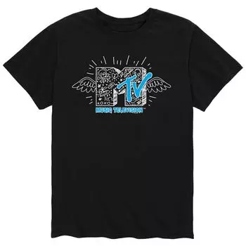 Мужская футболка с логотипом MTV Doodle Licensed Character
