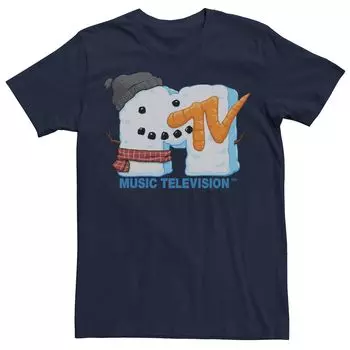 Мужская футболка с логотипом MTV Happy Snowman Licensed Character