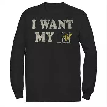 Мужская футболка с логотипом Mtv My Mtv Vintage Licensed Character