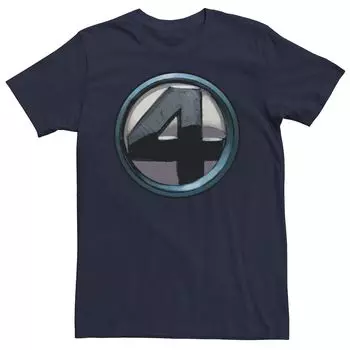 Мужская футболка с логотипом на груди и на груди из комиксов Marvel Fantastic Four Comics Licensed Character