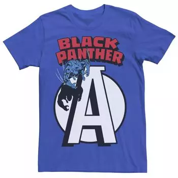 Мужская футболка с логотипом на груди Marvel Avengers Black Panther Licensed Character