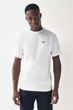 Мужская футболка с логотипом на левой груди Vans, белый