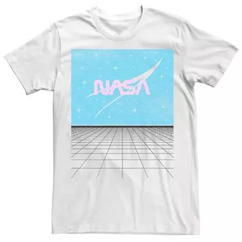 Мужская футболка с логотипом NASA в стиле ретро и сеткой Licensed Character