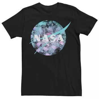 Мужская футболка с логотипом NASA в виде брызг краски Licensed Character